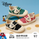 软底透气帆布幼儿园室内鞋 新款 2026春季 迪士尼米奇男女宝宝学步鞋