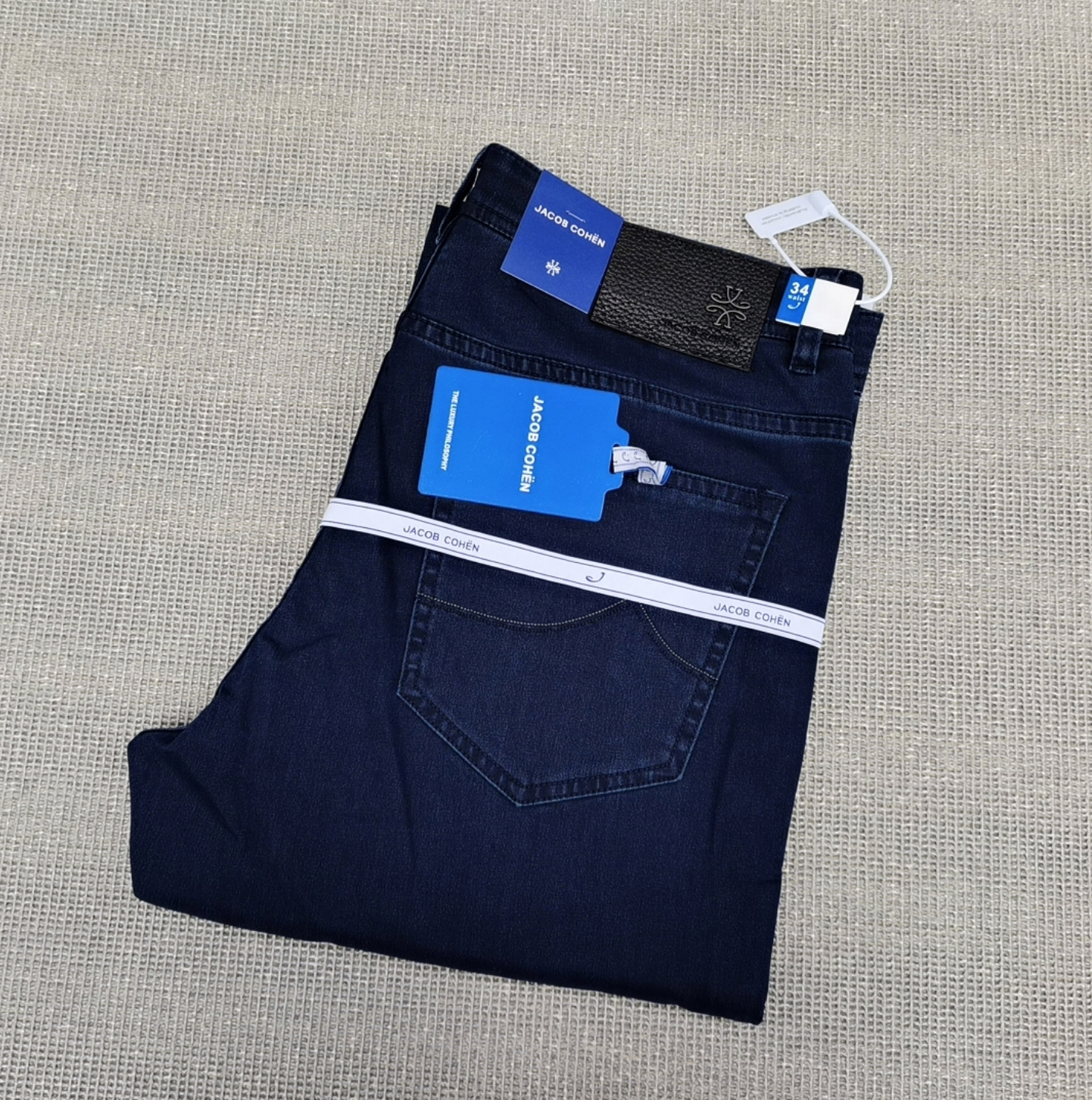JACOB COHEN牛仔裤2026春夏薄新时尚直筒刺绣舒适男士奢华30-40裤