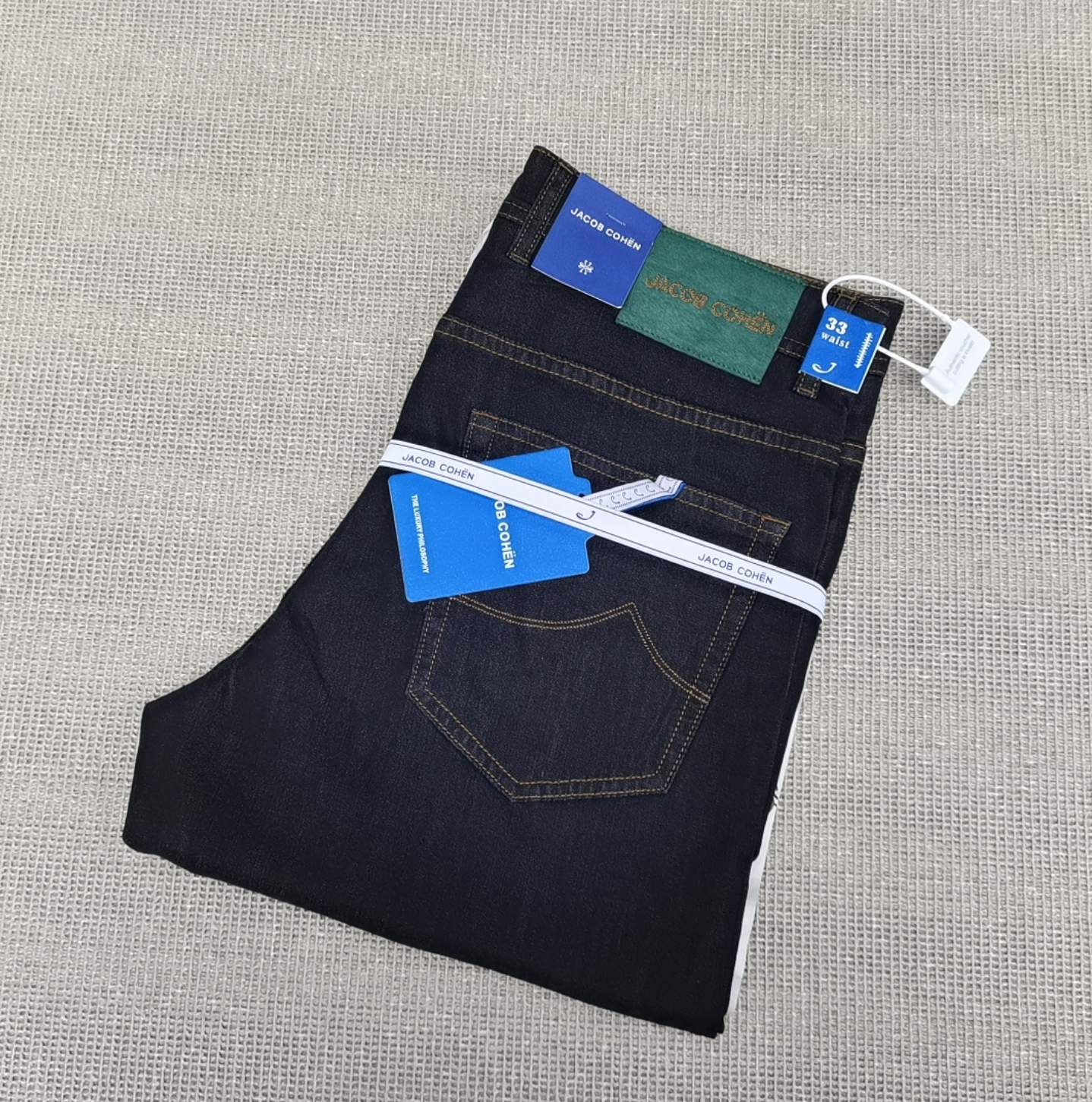 JACOB COHEN牛仔裤棉2026春夏薄新时尚直筒刺绣舒适男士30-40裤子