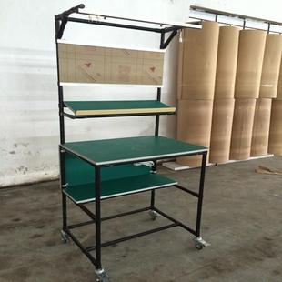 防静电精益管工作台移动组装流水打包工作桌产品测试台工作台