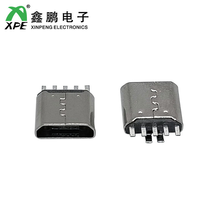 厂家直销MICRO USB连接器 5P夹板式1.0