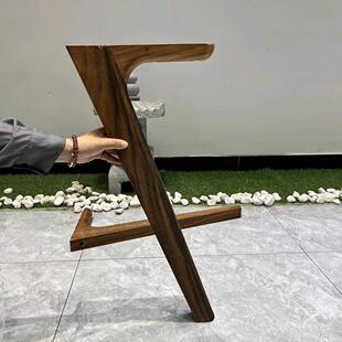 实木桌子腿原木大板支架活动抬脚活动桌腿餐桌茶桌支撑腿纯料接脚