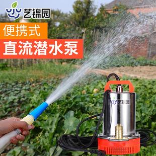 水泵直流潜水泵12V48V伏小型家用电瓶车浇水泵电动车抽水泵