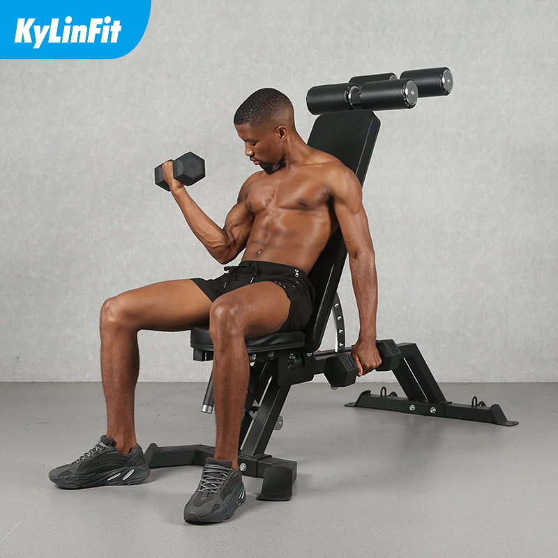 凯林 多功能健身椅 哑铃凳 仰卧起做器 可调式仰卧板 健腹器
