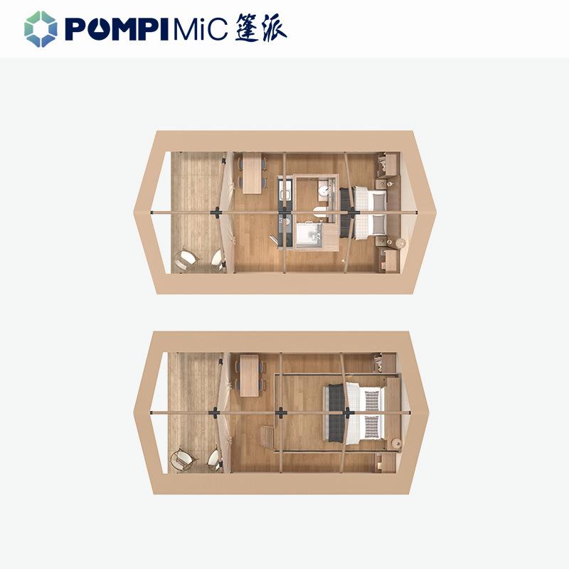 景区度假村帐篷复古帐篷木结构原生态露营住宅民宿篷房建筑