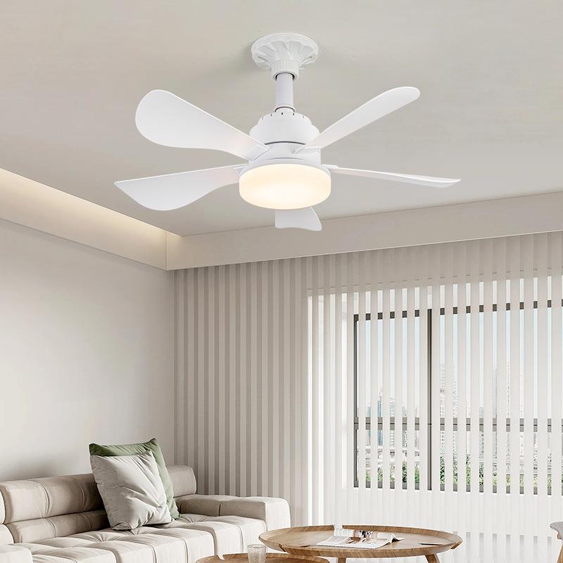 跨境新款五叶E27螺口风扇灯卧室客厅风扇吊灯超大风力静音吊扇灯