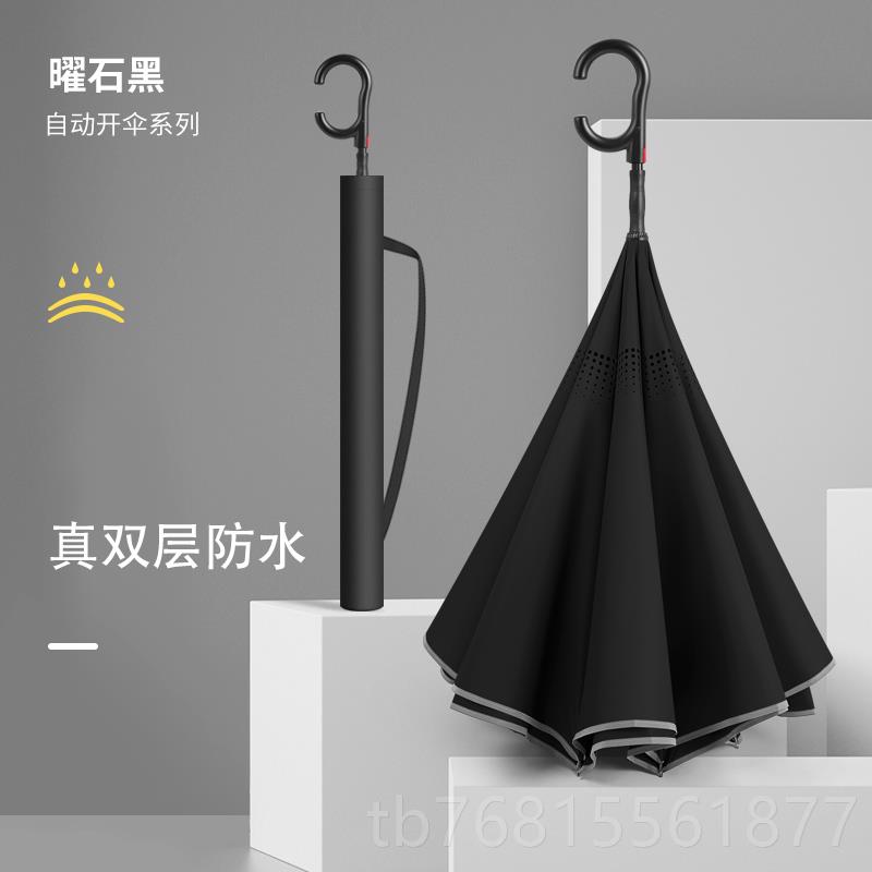 正品动特大4人雨伞男士大号长柄雨抗风加固反向自宾大雨伞3暴专用