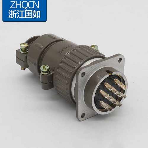 航空插头插座 P32K3Q/J3A 12Q12A  -12芯直式电线连接器电连接器