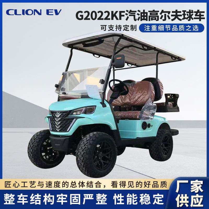 汽油高尔夫球车旅游景区游览酒店民宿接驳摆渡车汽油高尔夫观光车