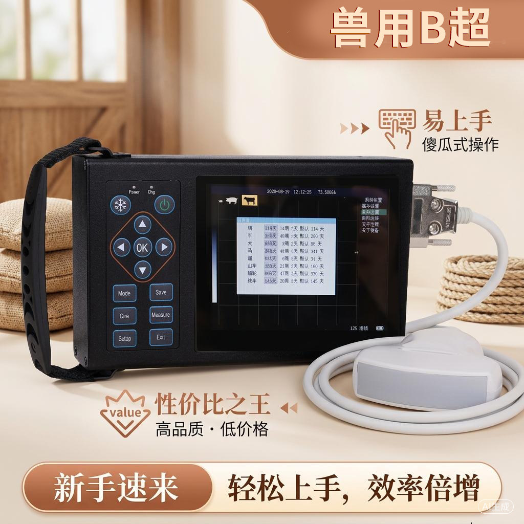 猪博士超清B超机器兽用测孕彩超