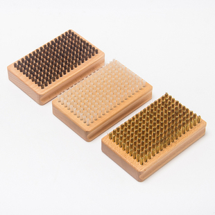 Hopenow滑雪板打蜡刷子单板双板除蜡清洁抛光马毛刷尼龙刷铜丝刷