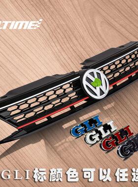 12-18款速腾蜂窝中网饰条改装黑武士专用前杠装饰条格栅混动gli