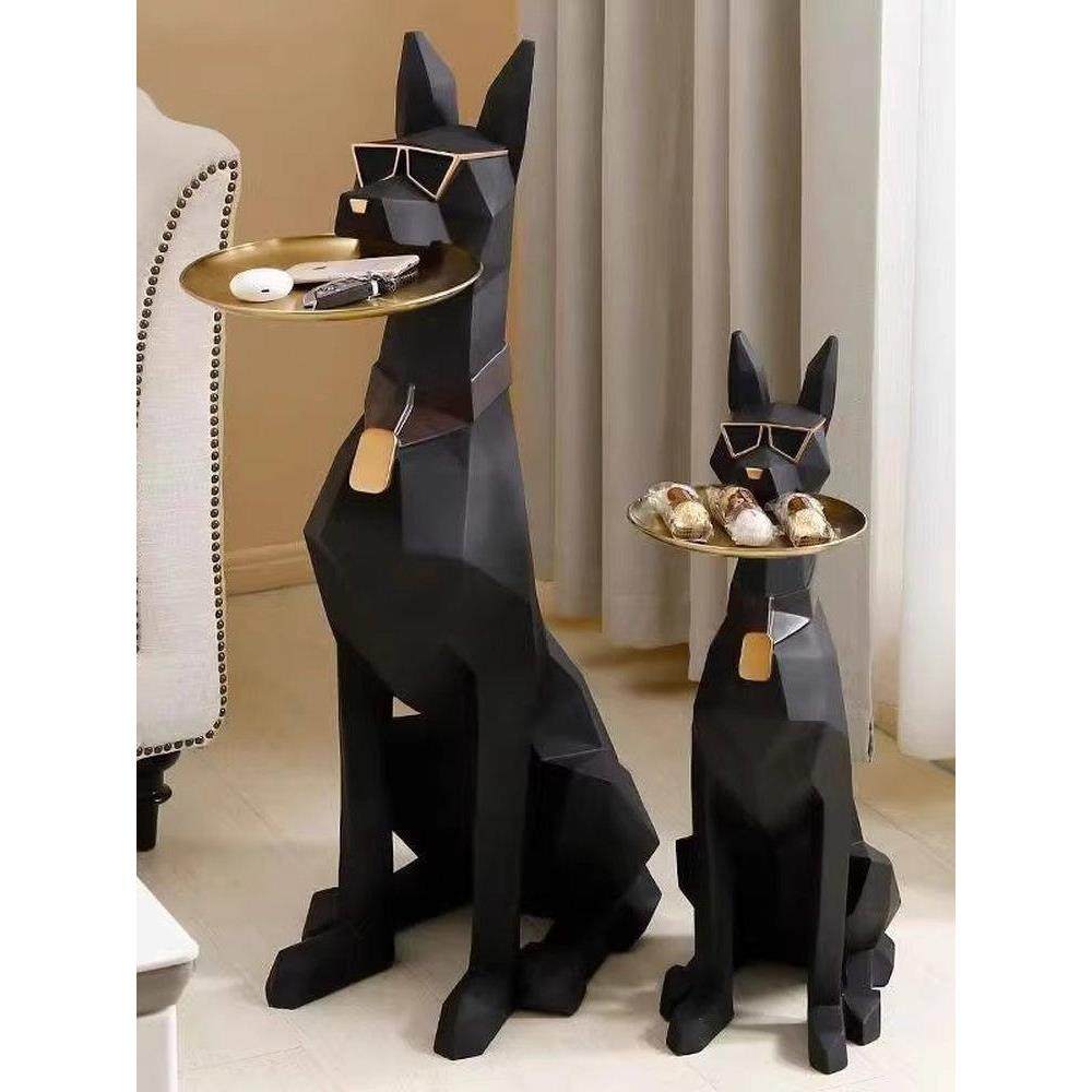 创意家居摆件边几贵宾犬客厅创意轻奢大型落地狗摆件电视柜子摆件,家居饰品,装饰摆件,淘宝优惠券,粉丝福利购,淘宝优惠卷