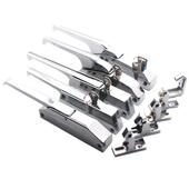 冷库门把手雪柜门锁消毒柜冰柜门锁冷柜执手工业侧装 弧形拉手1240