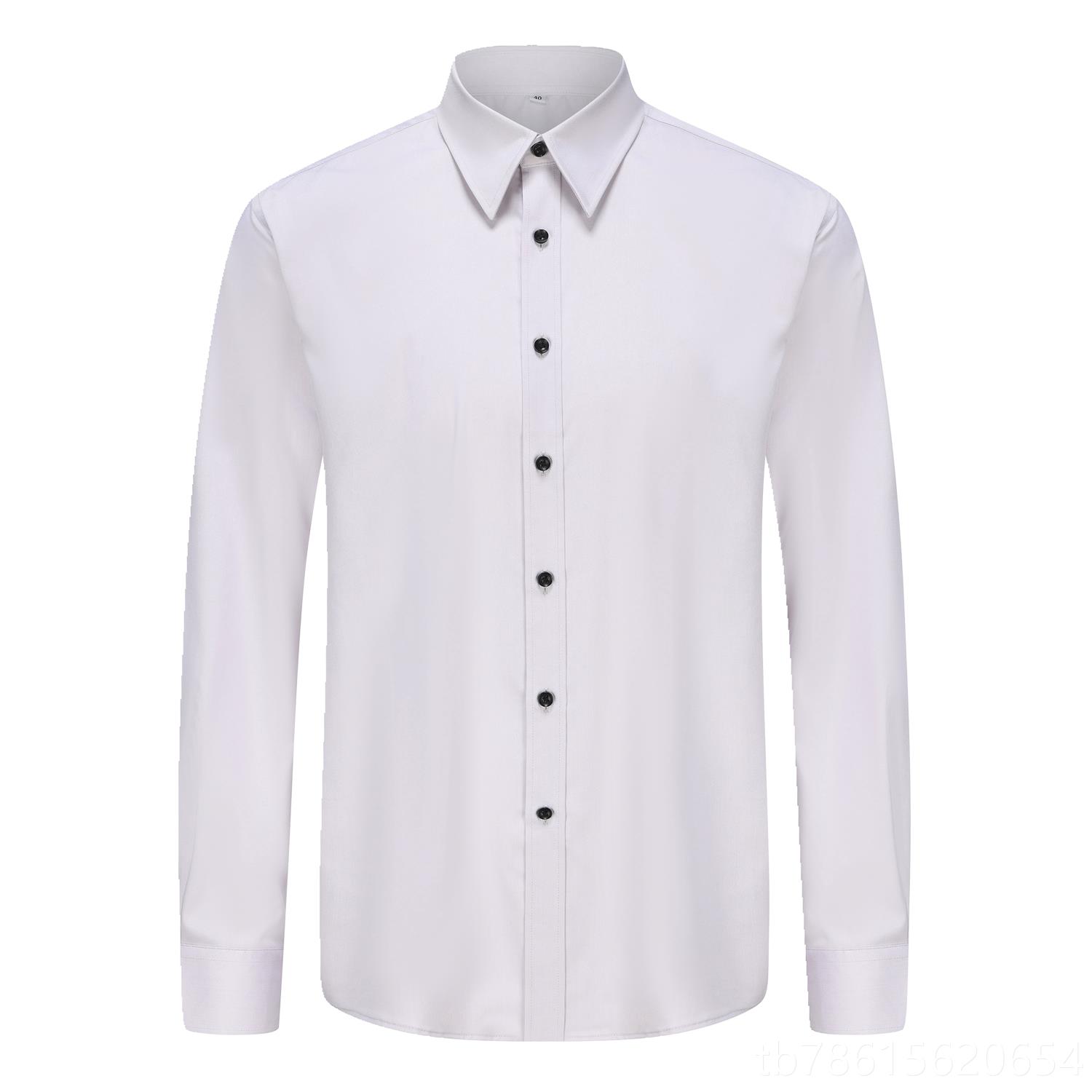 高档224招0行新勤款行服男衬衫 灰白色商务通弹力免工烫免烫招行