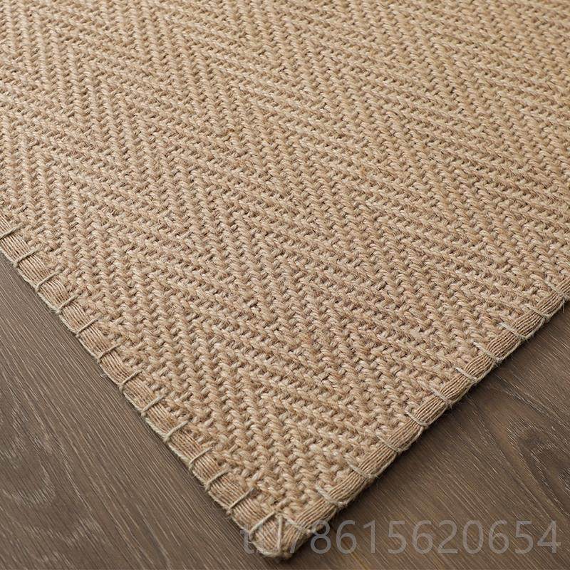 高档菲尔式约黄麻简地毯仿剑美麻手工沙无边客厅发榻榻米防滑地垫,居家布艺,地毯,淘宝优惠券,粉丝福利购,淘宝优惠卷
