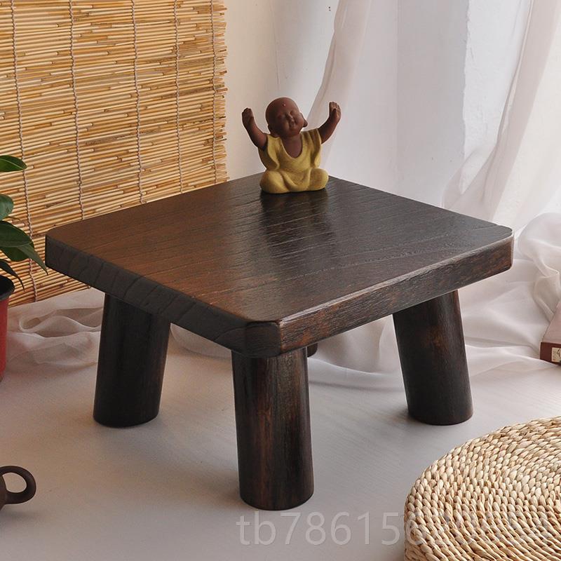 高档日式烧米桐木小方桌简约榻飘窗桌榻子小茶地几矮桌子实木桌包