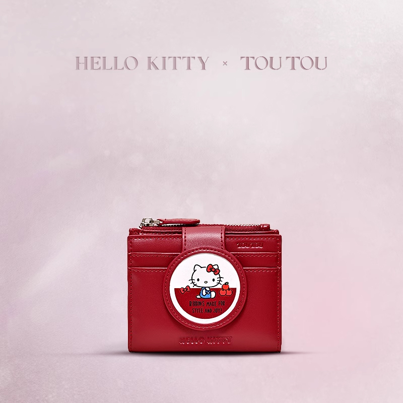 TOUTOUhellokitty正版联名凯蒂猫可爱多卡包收纳零钱包生日礼物女