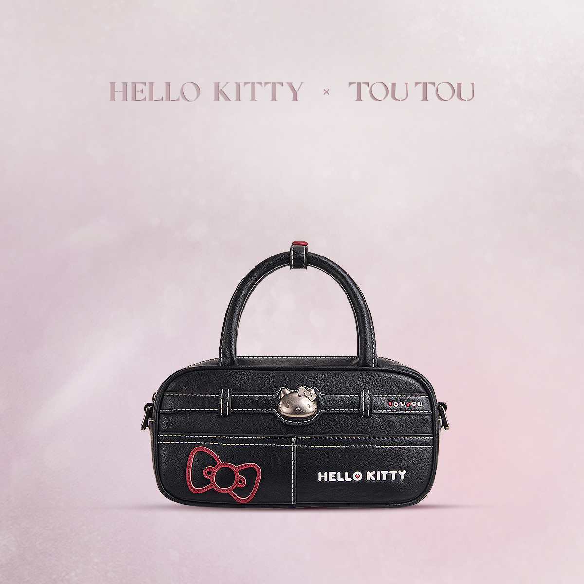 TOUTOUhellokitty三丽鸥凯蒂猫保龄球包哈喽kt腋下斜挎包
