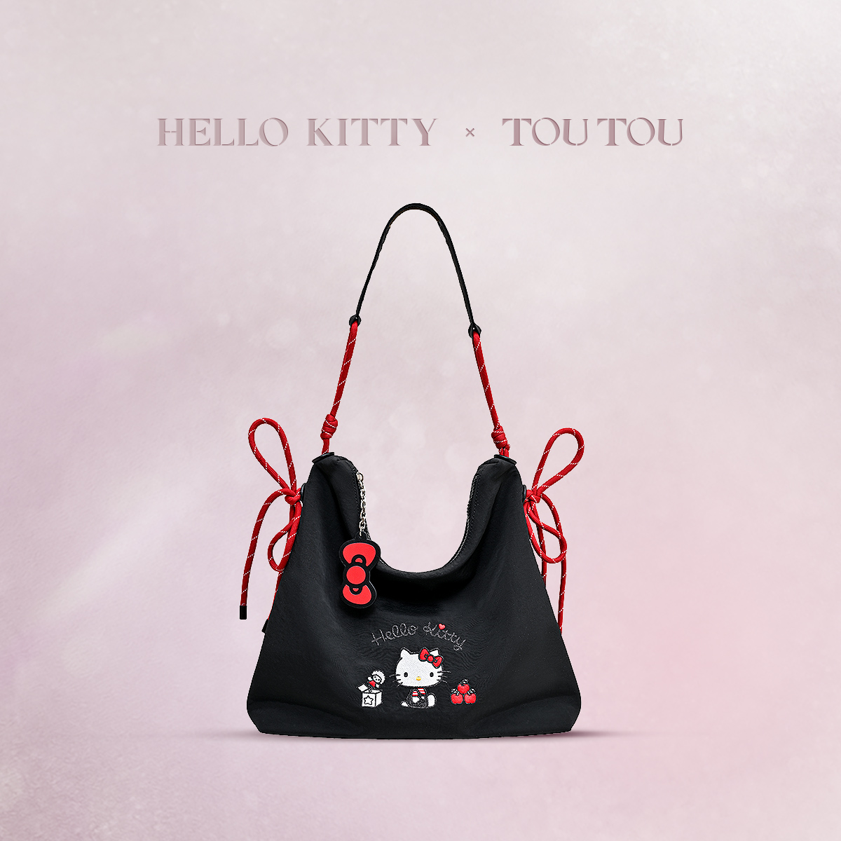 TOUTOUhellokitty三丽鸥凯蒂猫哈喽kt帆布包大容量轻便出游托特包