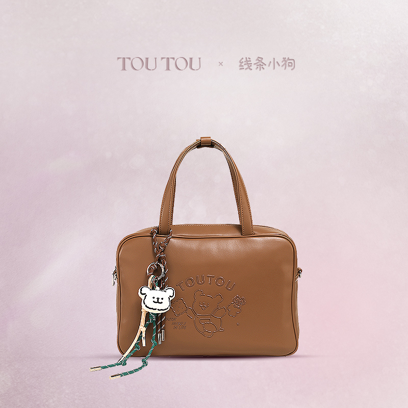 大容量托特包toutou线条小狗