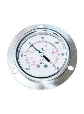 不锈钢压力表耐震压力表全钢充油压力表YZBF60ZT-100~0~200kPa厂