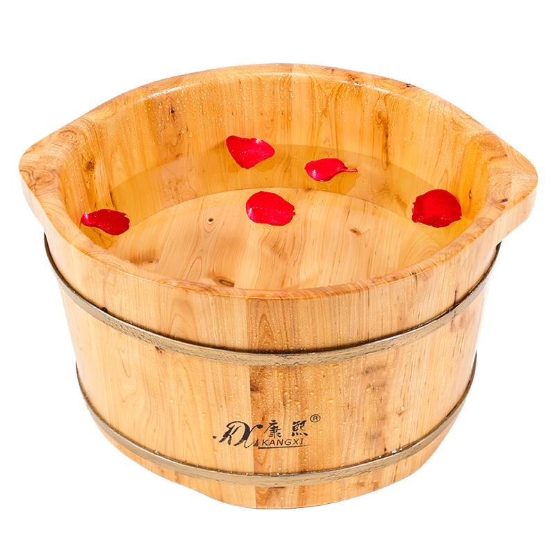 冬天儿童女士泡脚木桶木质泡脚桶足浴桶木盆洗脚盆足浴盆木桶家用