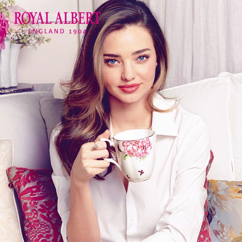 Royal Albert皇家阿尔伯特Miranda Kerr骨瓷马克杯水杯咖啡杯欧式