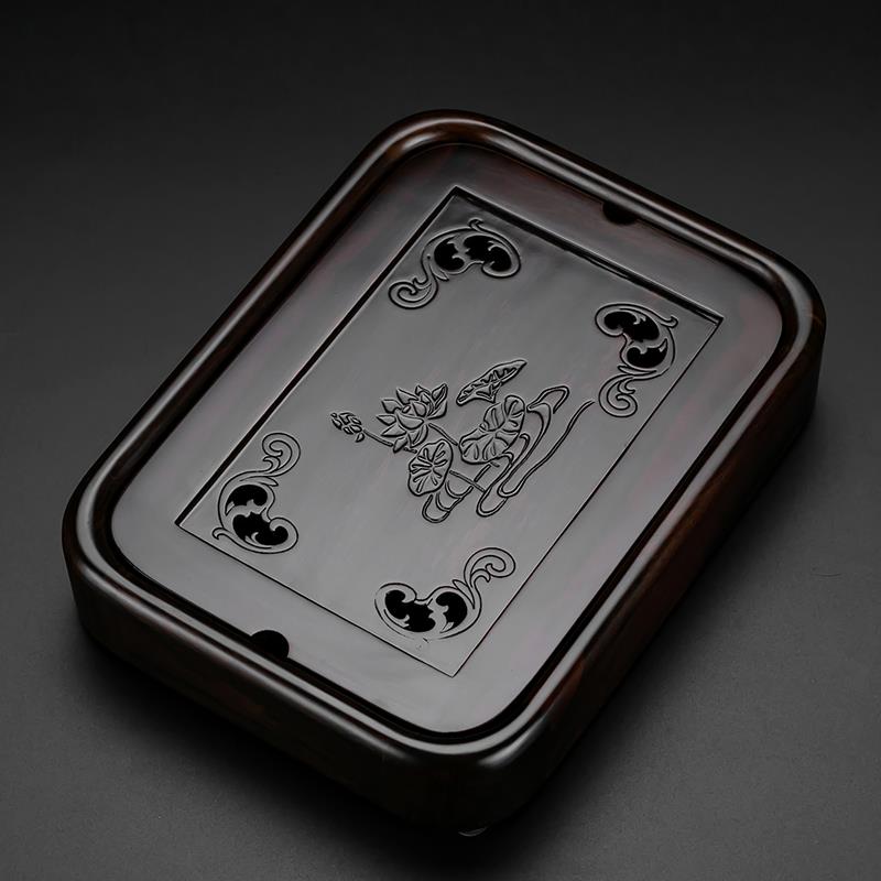 小茶台家用新款黑檀实木沥水干泡茶台小型功夫茶盘茶海储水式茶具