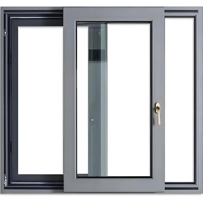 侧压平移断桥铝系统窗节能推静音拉隔音飘移聚氨酯填充窗定制