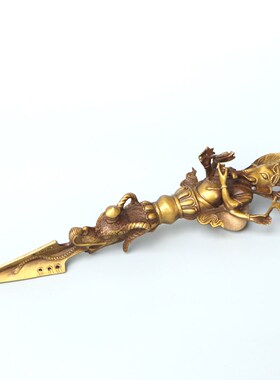 纯铜金刚杵法器马头明王普巴金刚橛带底座杵密宗藏佛法器降魔杵
