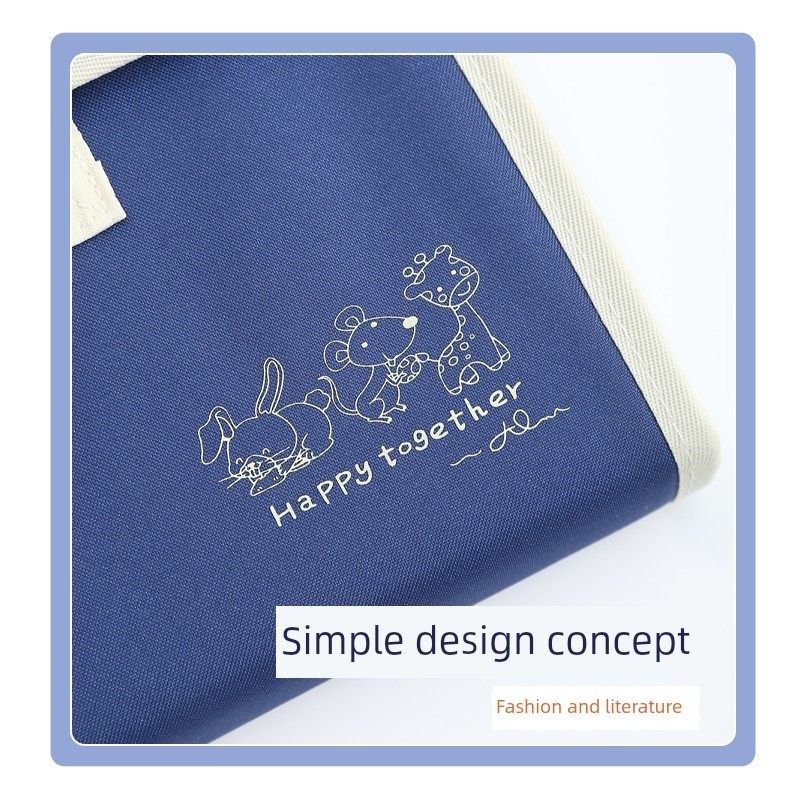 精选风琴包收纳包文件夹帆布试卷收纳袋初中生专用大容量a4文件袋