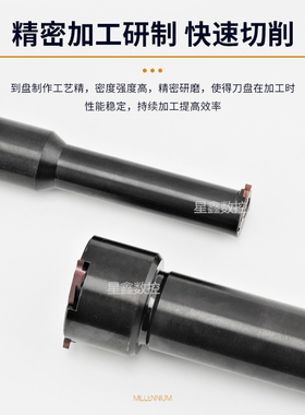 精选沟槽铣刀杆铣刀盘加工中心SMP05内孔环形梯形卡簧浅槽T型槽铣