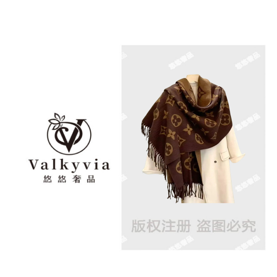 【Valkyvia/悠悠奢品】 秋冬防羊绒围巾，经典百搭显高级