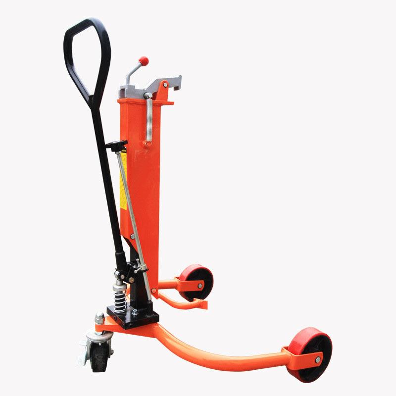手动油桶搬运车DT250轻型鹰嘴/咬嘴式铁桶塑料桶手动液压车手推车