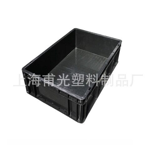 供应EU系列防静电箱EU46148加强底防静电物流箱600*400*148黑色箱