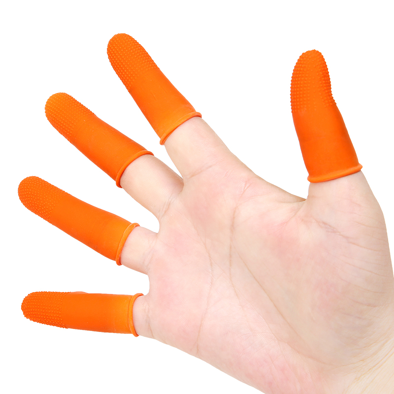 手指套防护耐磨加厚一次性保护手指头防滑乳胶女护指指套穿串拇指