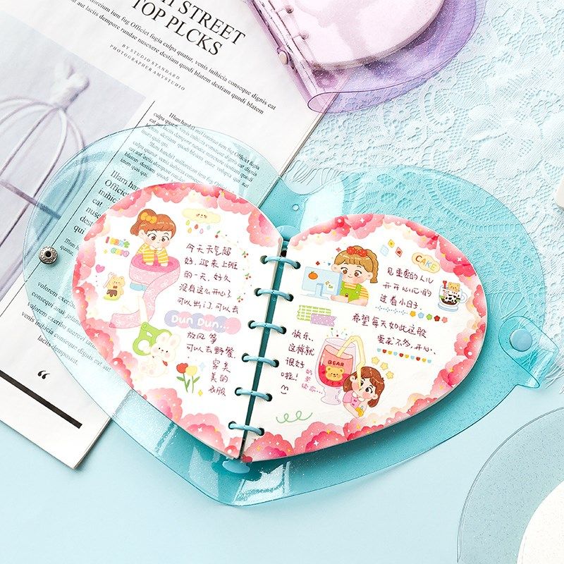 棉花糖手帐本拼贴追星咕卡装饰活页可拆女生可爱空白手账本高颜值