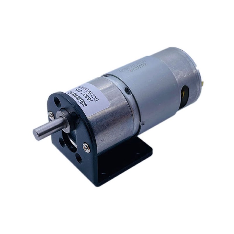 545 37mm微型直流减速马达12V24V大扭矩大功率正反转可调速小电机