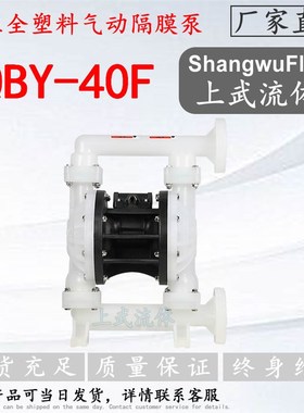 QBY-40F型全塑料气动隔膜泵/整套耐腐蚀气动隔膜泵/塑料气动马达