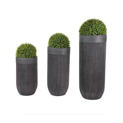 大型玻璃钢花盆组合酒店装饰花器美陈摆件户外庭院花瓶