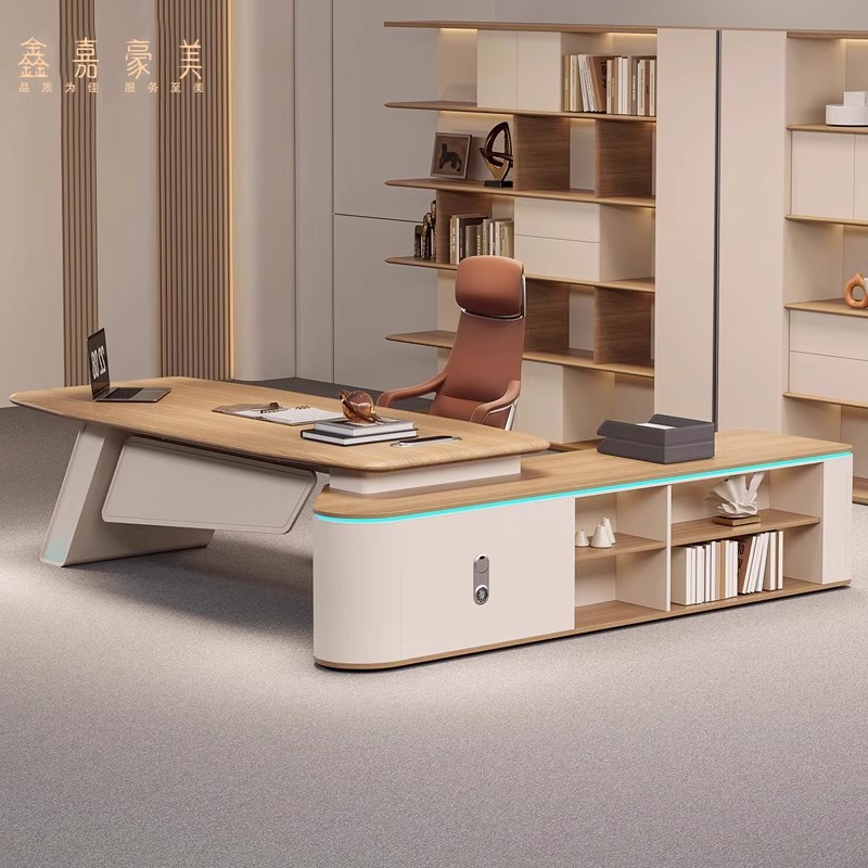 老板办公桌椅组合经理领导主管桌大班台简约现代办公总裁桌高级感