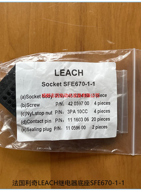 SFE670-1-1法国利奇LEACH继电器安装底座