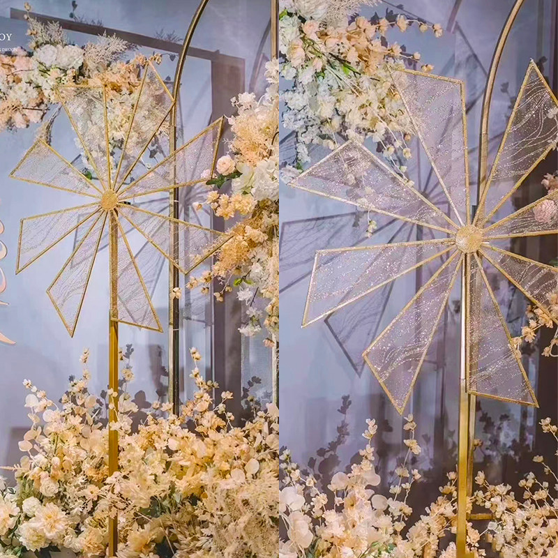 婚庆电动旋转风车路引婚礼道具舞T台铁艺摩天轮架子场景装饰摆件,节庆用品/礼品,路引,淘宝优惠券,粉丝福利购,淘宝优惠卷