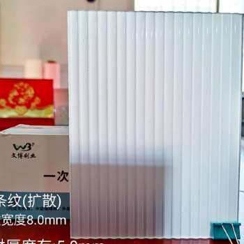 新款新款透光板照明广告屏风波纹板压克力细条纹板加工艺术玻Z款