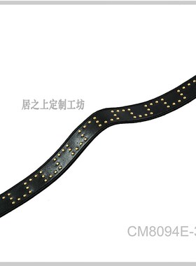 【一米价】意大利铆钉设计皮革幅宽30mm沙发椅子条黑咖灰金色钉扣