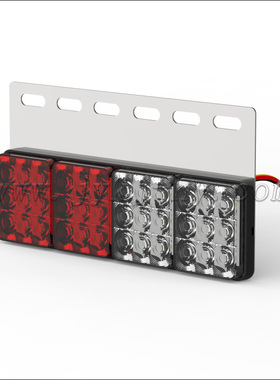 堅達 CANTER 3.5頓 白紅黃 尾燈 附框 一顆