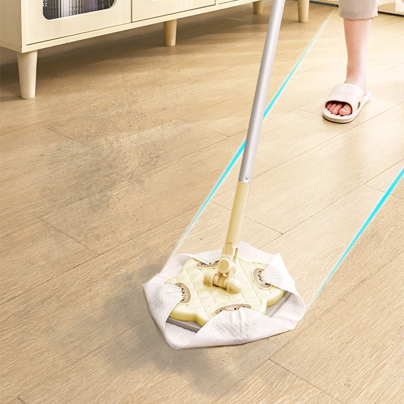 洗脸巾拖把懒人夹一次性洗面巾专用二次利用静电除尘迷你小号拖把