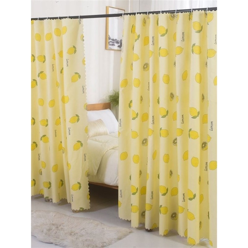 双人床遮挡帘家用床帘遮光布卧室免打孔室内过道出租房挡床的帘子