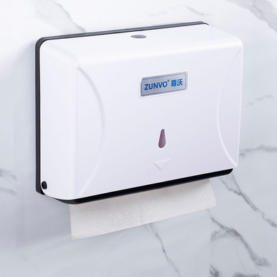 酒店免打孔擦手纸盒卫生间厨房壁挂式抽取式抽纸盒擦手纸巾架防水